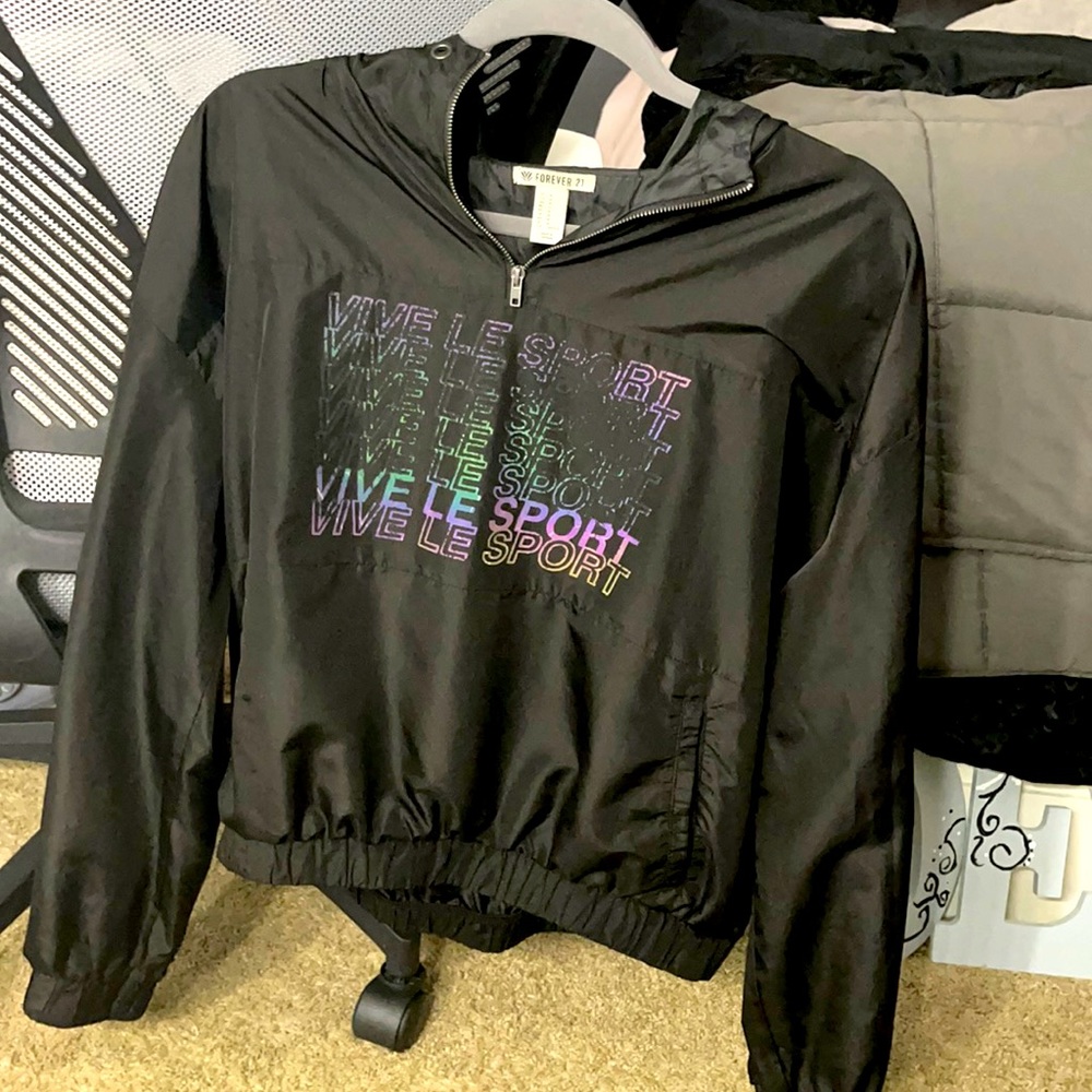 Simple thin black jacket